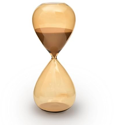 SYFUNLV Sanduhr 15 Minuten,Großes Sandglas, aus Glas,Kreative Persönlichkeit Glas Sanduhr Ornamente,für Kinder,Klassenzimmer,Zuhause,Schreibtisch,Bürodekoration(Gelb)