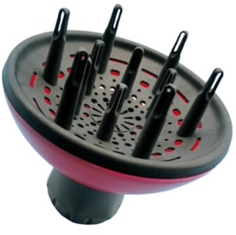 Großer Haartrockner Diffusor für Locken, Schwarz, Kunststoff | Universalaufsatz für Heimgebrauch und Salon, Gleichmäßige Luftverteilung, Hitzebeständig, für Langes Haar