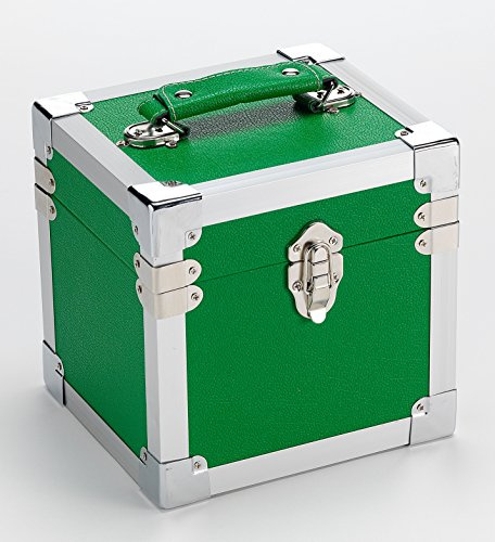 GREEN - 7 Inch 50 Record Storge Carry Case (1 LP)