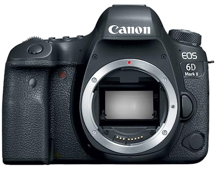 Canon EOS 6D Mark II Digital SLR Camera Body – Wi-Fi Enabled