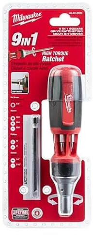 Milwaukee 9-in-1 Ratchet Bit Drivr