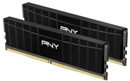 PNY Kit de Modulos de Memoria para PC 32GB (2x16GB) XLR8 Gaming RAM DDR4 3200MHz Low Profile | XMP 2.0 Ready, PC4-25600, CL16, 1.35V, 288 pines, RAM, compatible: 3000/2933/2800/2666/2400/2133MHz - MD32GK2D4320016LP