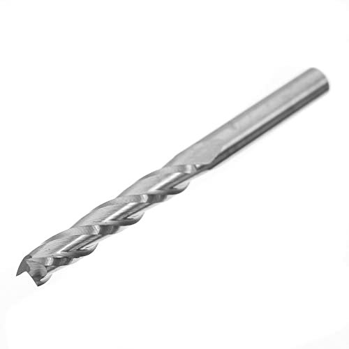 1pc 1/8 3.175mm fraise hélicoïdale fraise 3 cannelures CNC mèche pour gravure sur bois acrylique mèche carbure outil fraise en bout