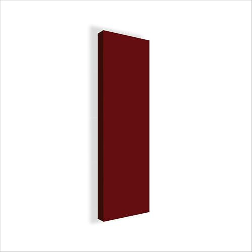 Stop Sound Panneau acoustique absorbant acoustique, panneaux insonorisants haute capacité laine de roche décoratifs pour murs 180 x 50 x 5 x 5 cm. Certificats Made in Italy (Rouge)
