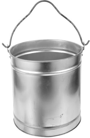 Happyyami -aufbewahrungseimer Mit Griff Grill-holzkohlebehälter Aus Metall Für Campinggebrauch Zum Reinigen Von Kaminasche Und Umfüllen Von Grillkohle