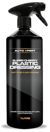Star Brite Auto Xpert Super Cherry Plastic Dressing, Plastic Trim Restorer, Black Bumper Restorer, Plastic Cleaner, Car Dashboard Cleaner, Black Trim Restorer (1 Litre)