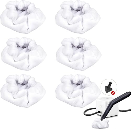 Sgizoku Almohadillas pequeñas de microfibra para mopa de vapor compatibles con limpiadores de vapor Dupray, etc. para la herramienta de cepillo triangular, accesorios de paño de vapor reutilizables y