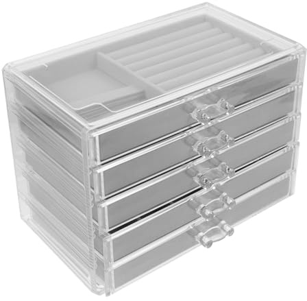 TOPBATHY Steinsammlungsbox Mit Unterteilten Fächern Und Aufbewahrungsbox Aus Acryl Für Steine Und Kristalle Mit Samtfutter Für Schutz Und Präsentation