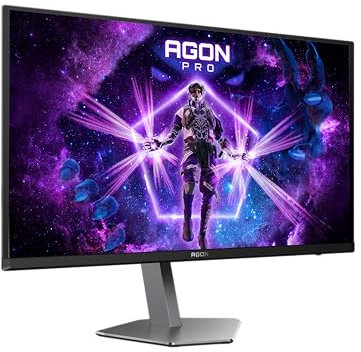 AOC Agon Pro AG276UZD - 27 inch QD OLED 4K UHD Gaming Monitor, 240 Hz, 0.03 ms, FreeSync Prem Pro, G-Sync comp., Height Adjust, HDR400 (3840x2160, 2xHDMI, DisplayPort, USB Hub) Black