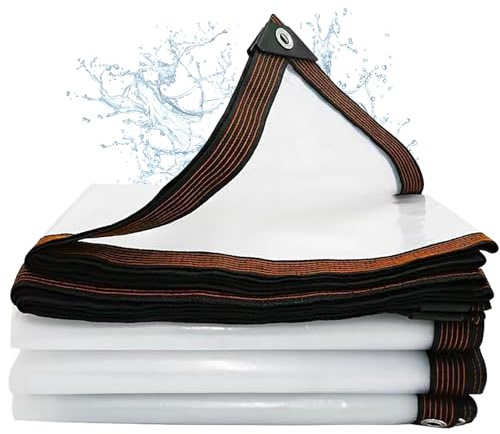 Telone impermeabile, 2 x 2 m, trasparente, impermeabile, con occhielli, per esterni, impermeabile, impermeabile, impermeabile, impermeabile, impermeabile, impermeabile, impermeabile, impermeabile, per