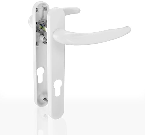 Home Secure™ UPVC Door Handles 122mm. 92mm PZ. External Replacement Door Handle - White