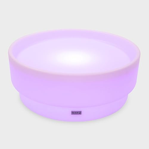 tickit Discovery Glow Low Table - Sensorischer Leuchttisch für Kinder, Farbwechsel-LED, wasserdicht & tragbar, für unordentliches Spielen, frühe Jahre, Indoor- & Outdoor-Lernen