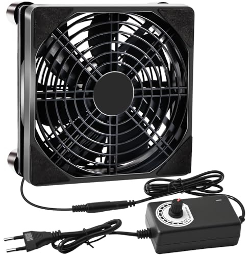 Silkwish 120 mm fläkt, 12 V-fläkt, för dator, hastighetskontroll, AC-fläkt, 220 V-240 V, borstlös kylfläkt för PC, dator, bärbar dator, TV-box, router