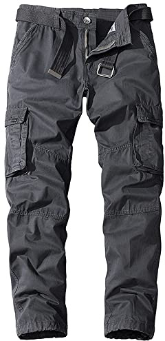 Digralne Uomo Pantaloni Cargo Militari da Lavoro Tattici per Caccia con Molte Tasche in Cotone