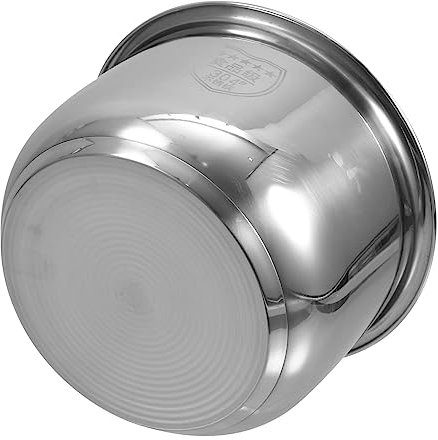 KICHOUSE Inner Pot Ninja Foodie Rice Cooker Liner Silver Universal Stainless Steel Stainless Steel Cookware Rice Cooker Pot Replacement, 740RT13002O37M5L49V