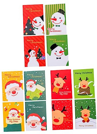 ABOOFAN 48St Mini-Weihnachtsnotizblöcke Weihnachtsmann-Notizbuch Notizbücher Weihnachtssto Weihnachtspapier Weihnachts-Notizblock weihnachtskarikaturnotizbuch Tasche Memorandum