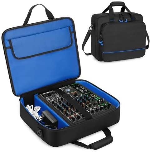 PGmoon DJ Mixer Tasche Kompatibel mit Mackie ProFX12v3/10v3/Hercules 200MK2