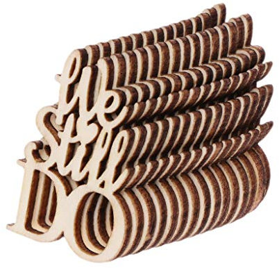 15 coriandoli decorativi in legno da spargere in stile vintage, per matrimoni, feste, decorazioni per la tua stanza da uomo