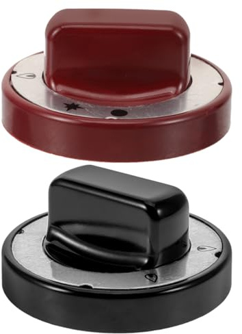 Boutons de Cuisinière Électrique de Remplacement 2 Pièces Abs | Structure Interne de Précision, Résistance à Chaleur L’usure, Finition Moderne Minimaliste