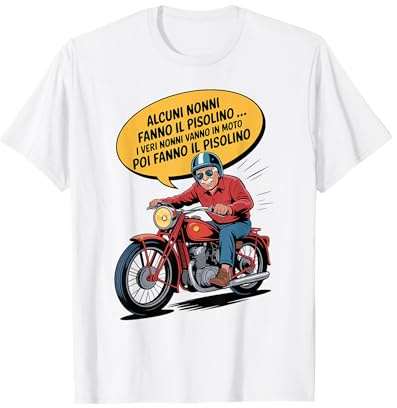 Nonno Motociclista Regalo Pensione Moto Casco Guanti Maglietta