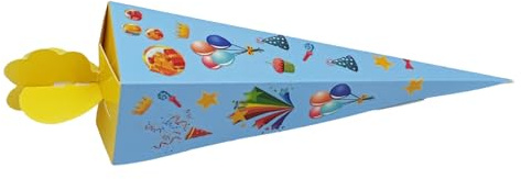 Ddujbtp 50Count Paper School Cones Party Boxes For Birthday Celebration Candy Packing Giftbags School Cones Supply Sugar Cone