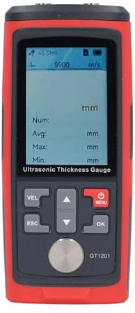 Misuratore di spessore ad ultrasuoni 1500 con memorizzazione dati 1,00-300,0 mm for metallo, plastica, ceramica, vetro Alta sensibilità