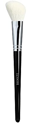 T4B LUSSONI 300 Series - Pennello per trucco professionale per bronzer, Highlighter, fard, cipria e contouring, angolato (PRO 306 piccola spazzola angolare)