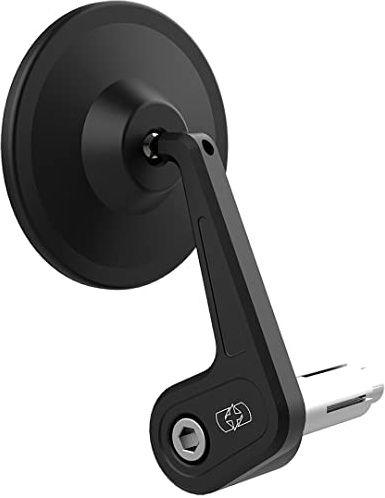 Motorcycle Bar End Mirror. Street Right. OX536, Schwarz