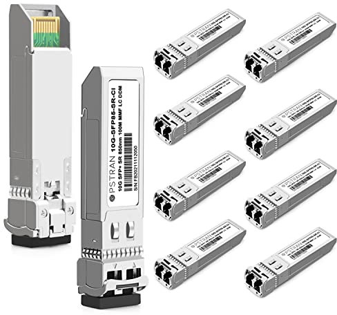 OPSTRAN 10GBASE-SR SFP+ Optical Transceiver Module Compatible with Cisco SFP-10G-SR SFP-10G-SR-S SFP-10G-SR-X 850nm 300m DDM Duplex LC MMF 10 Pack