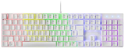 Mars Gaming Teclado MECANICO MK422 White Switch Rojo PR DE 100Hz Anti-GHOSTING AVANZADO ILUMINACION RGB