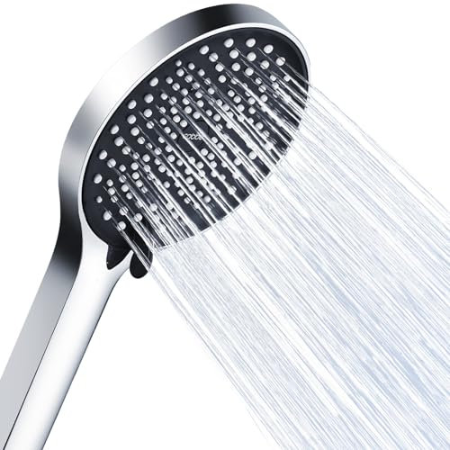 Cobbe Shower Head High Pressure with 3 Sprays, Large Power Shower Heads with Water-Saving Handheld Chrome Showerhead