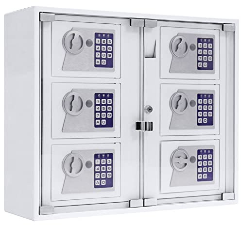Profirst Schlüsselausgabe Partras 6000 Outdoor Elektronikschloss weiss Kunststoffscheibe (HxBxT) 474x565x180 mm 6 Fächer 2 Notöffnungsschlüssel Zentralöffnung Zylinderschloss Befestigungsmaterial