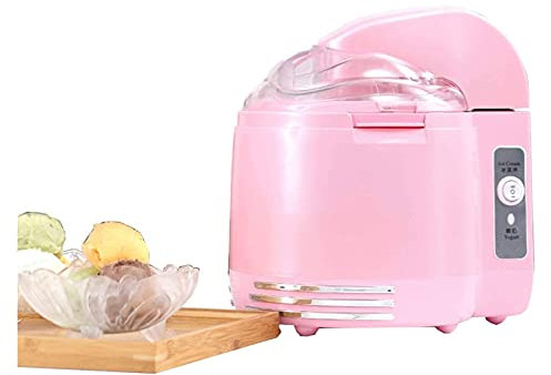 LEONYS Gelatiera elettronica, acciaio inossidabile, yogurt congelato, o sorbetto, 1,5 L (colore: rosa)