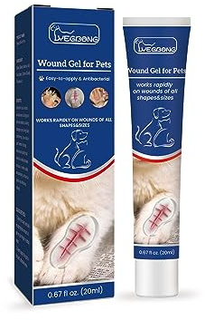 Pet Wundpflegegel für Hunde und Katzen – wasserfestes Heilgel für Hautinfektionen und Wunden – 20 ml