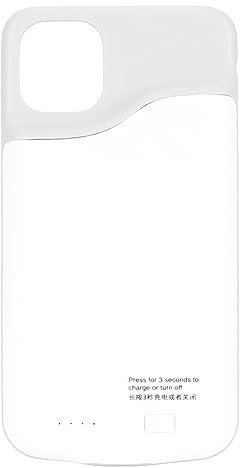 Custodia della batteria per iPhone 11, ricaricabile 6000mah Ultra Slim batteria custodia di ricarica potente telefono portatile custodia di ricarica per IPhone 11 (Bianco)