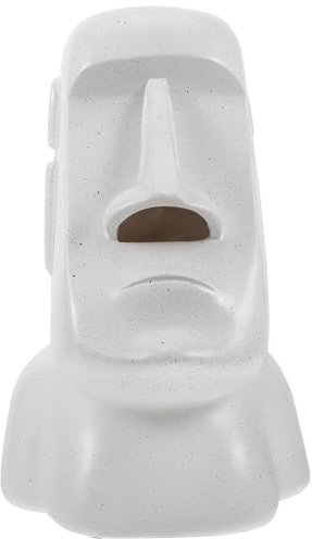 Ciieeo Moai Taschentuchboxhalter Harz Papierhalter Dekorative Serviettenbox Für Zuhause Schreibtisch Wohnzimmer