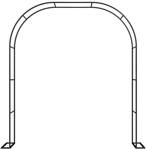 Metal Arche Jardin Pour Plantes Grimpantes, 220 Cm/230 Cm De Haut Arceau À Rosiers, Pergola Tonnelle De Jardin Pour Intérieur/Extérieur Mariage Anniversaire Fête(Color:Black,Size:240*220cm/94.5*86.6in