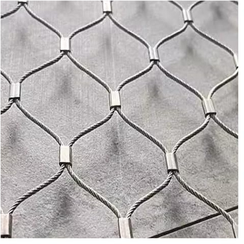 DTVEW 304 Edelstahl-Seilnetz, Flexibles Seil-Geländer-Netz, 9cm/1,5mm Edelstahl-Metallgarten-Maschendrahtgeflecht, Sicherheitsnetz(0.8x20m)