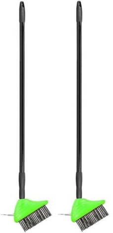 Unibos | 2X Heavy Duty Patio Brush Weed Remover Tool | 3 in 1 Weed Brush Extendable Broom |Telescopic Wire Head Paving Brush| Handle Paving Garden Patio Cleaner | Remove Weed From Block