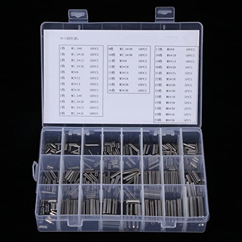 280Pcs En Acier Inoxydable Ressort Tension Goupilles Set M1.5,M8 avec Boîte, Fixations Robustes pour L'industrie Mécanique, Classification Organisée