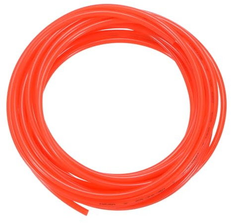 sourcing map Tuyau pneumatique en polyuréthane - 4 mm de diamètre extérieur x 2,5 mm de diamètre intérieur - 5 m de long - Tuyau en polyuréthane pour compresseur d'air, transfert de fluide, rouge