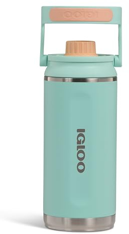 IGLOO Termosflaska Chug 36 – Isolerad Rostfri Vattenflaska 1000 ml, kolsyrasäker, håller drycker kalla i upp till 48 timmar för fritid, kontor, arbete och skola