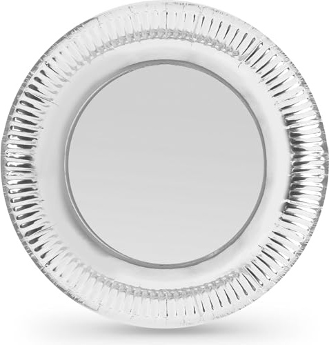 Algon | Set med 50 engångstallrikar - Engångstallrikar storlek 23 cm Robusta och miljövänliga, idealiska för fester, evenemang och sammankomster