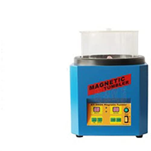 Pulidoras de mesa, Máquina de molienda de joyería Kt280 Máquina pulidora magnética Oro, plata y piezas de cobre Desbarbado Digital Pantalla Pulido de tiempo(KT280A)