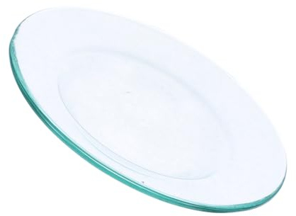 NUOBESTY Diffuseur Fondant Plat Chauffe-Huile en Verre Borosilicaté Transparent, Brûleur à Cire Facile à Nettoyer Remplacer pour Aromathérapie