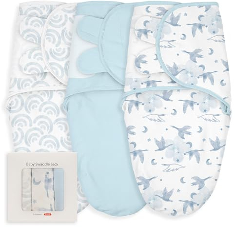 Soarwg Kids Saco para bebé de 0 a 3 meses, 3 unidades, algodón