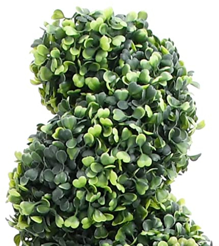 Generico Pianta di Bosso Artificiale a Spirale con Vaso Verde 89 cm,Casa e Giardino,Arredo,Flora Artificiale,Verde,6 kg,336506