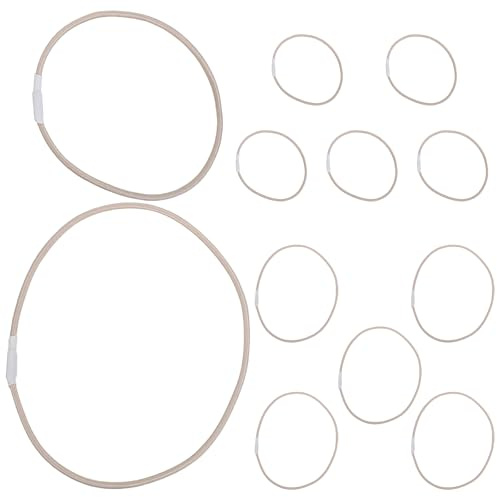 HOLIDYOYO 12 Pezzi Fasce Elastiche Gomma Antiurto per Microfono, Accessori Supporto Ammortizzatore Microfono per Registrazione, Clip Ricambio per Studio e Podcasting