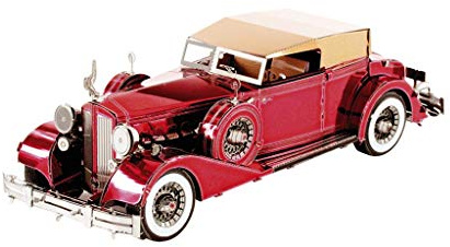 Metal Earth Fascinations MMS175 502605-1934 Packard Twelve Convertible,lasergeschnittener 3D-Konstruktionsbausatz, Modellbausatz, Metall Puzzle, 3D Metall Model, 2.5 Metallplatinen, ab 14 Jahren | Präzise lasergeschnittene Metallteile zum Zusammenstecken ohne Klebstoff. Detailreiche Modelle mit bebilderter Bauanleitung
