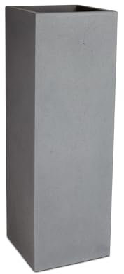 fleur ami Polystone Pflanzsäule, 40 x 40 x 120 cm, grau